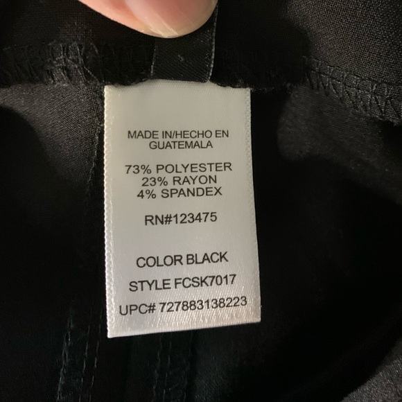 French Connection Slim Fit Ankle Zip Pants black, sz 10. EUC - Picture 9 of 9